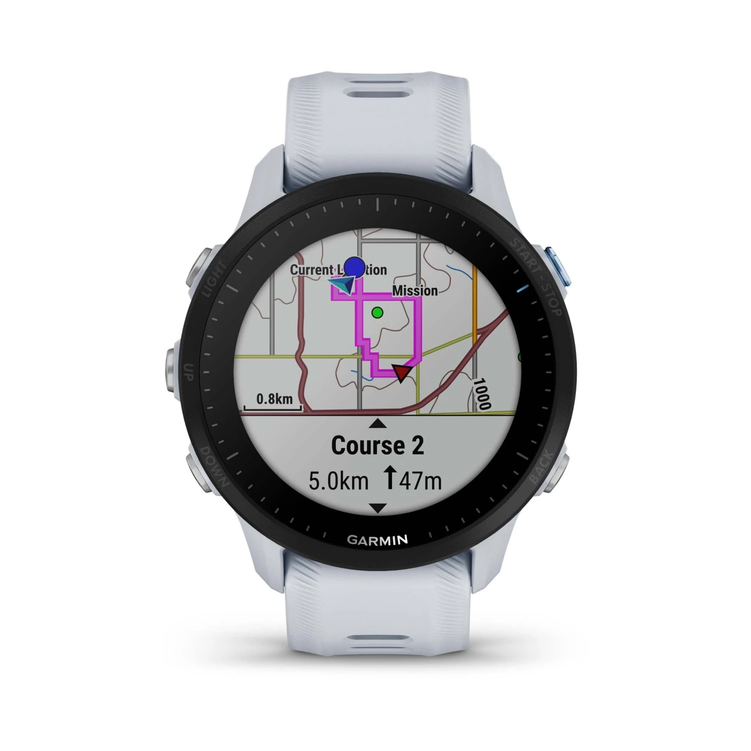 Garmin | Forerunner 955 Smartwatch - Whitestone 2 Garmin | Forerunner 955 Smartwatch - Whitestone - Image 2