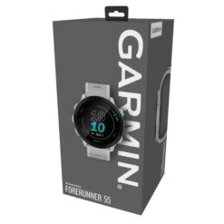 Garmin | Forerunner 55 Running Watch - Whitestone 23 Garmin | Forerunner 55 Running Watch - Whitestone -Sportswear Sale Shop 0100256201 garmin forerunner55 package