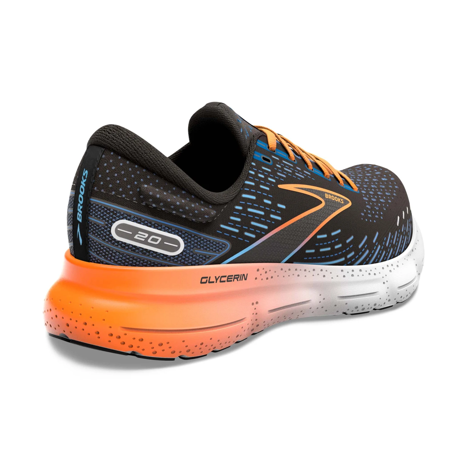 Brooks | Men's Glycerin 20 Running Shoes - Black 3 Brooks | Men's Glycerin 20 Running Shoes - Black - Image 3
