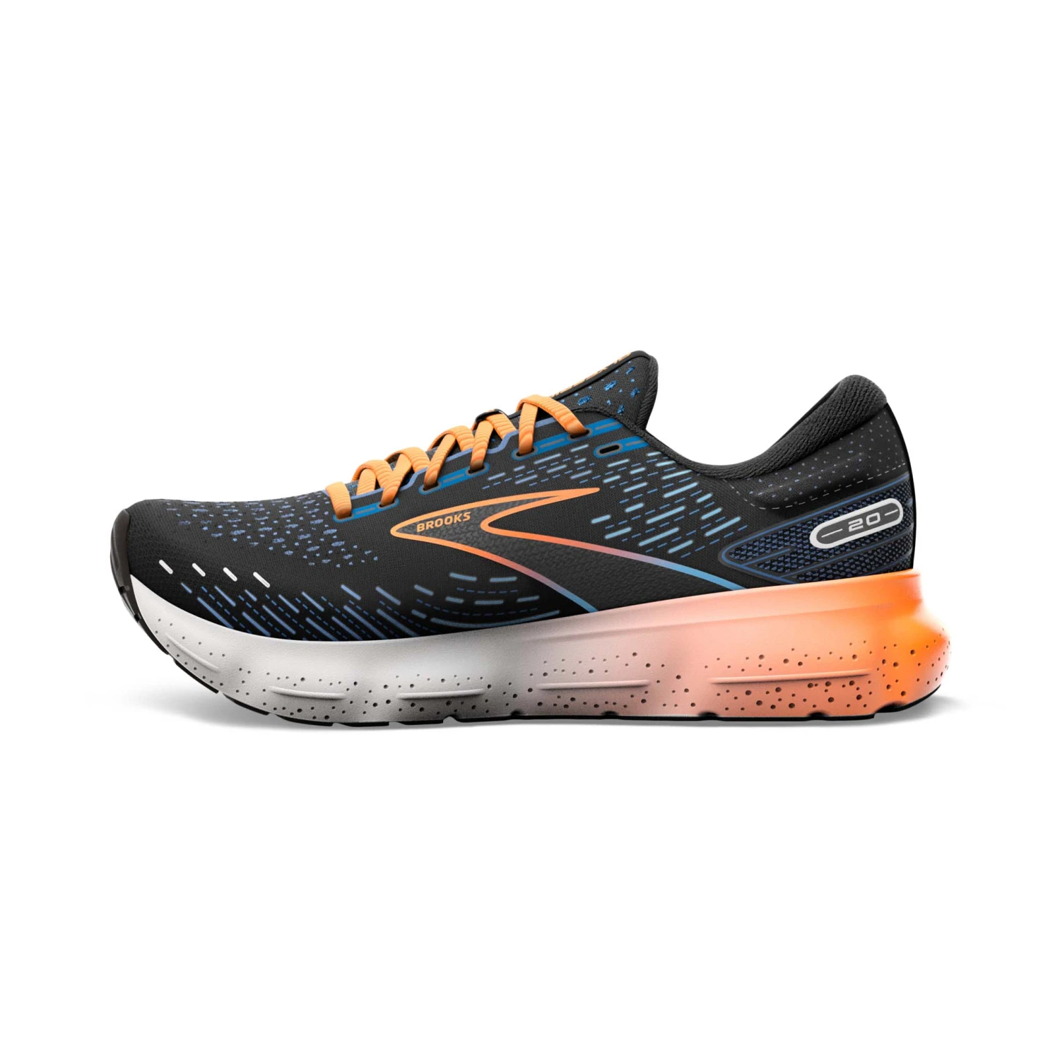 Brooks | Men's Glycerin 20 Running Shoes - Black 4 Brooks | Men's Glycerin 20 Running Shoes - Black - Image 4