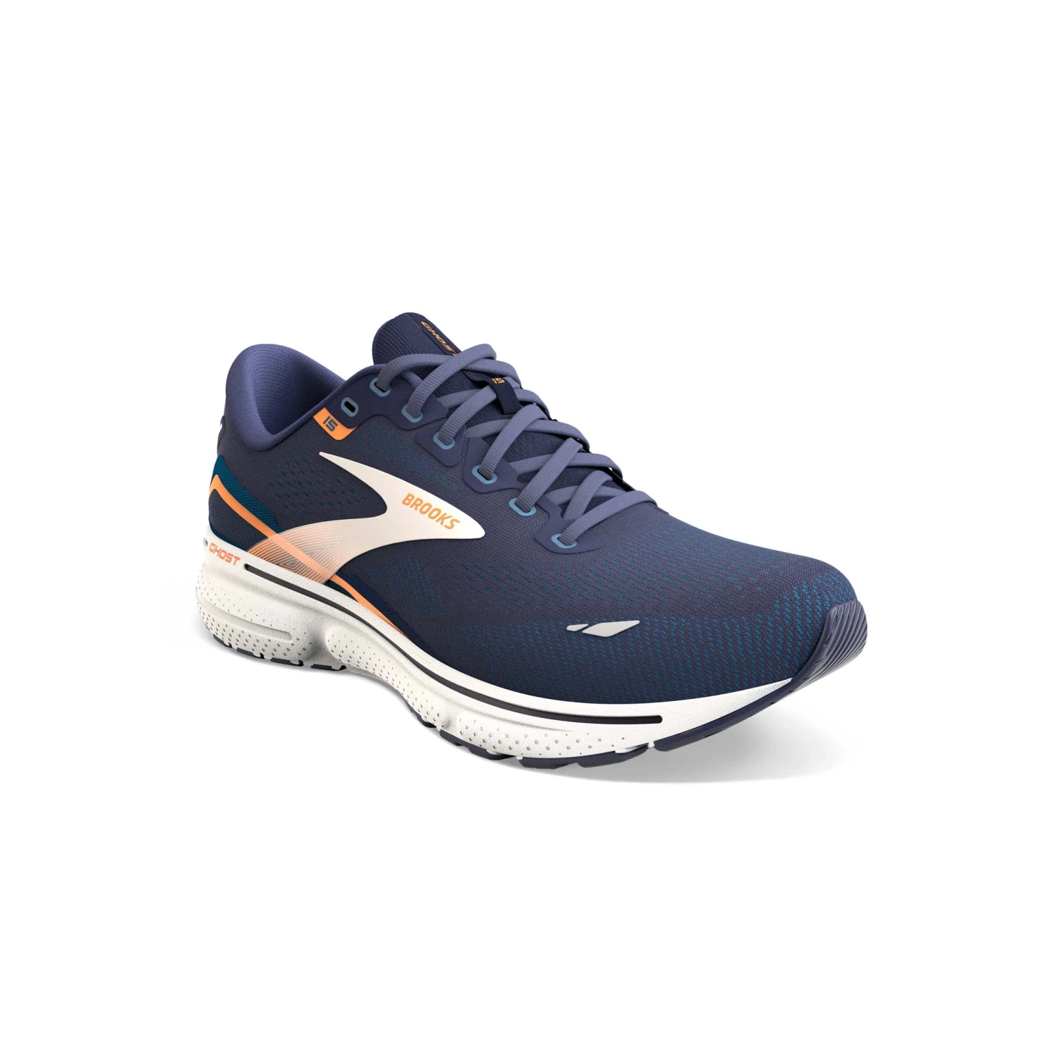 Brooks | Men's Ghost 15 2E Running Shoes - Peacoat 2 Brooks | Men's Ghost 15 2E Running Shoes - Peacoat - Image 2