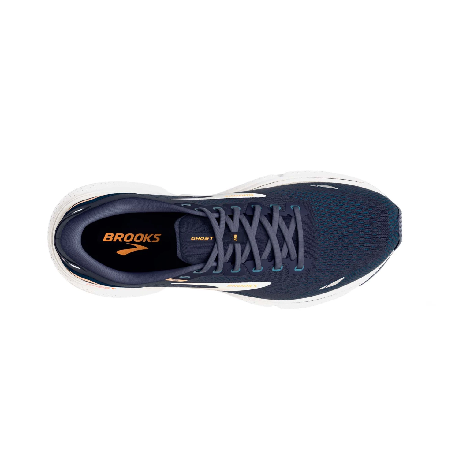 Brooks | Men's Ghost 15 2E Running Shoes - Peacoat 5 Brooks | Men's Ghost 15 2E Running Shoes - Peacoat - Image 5
