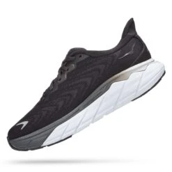 Hoka One One Hoka | Women's Arahi 6 Running Shoes - Black -Sportswear Sale Shop 1123195BWHT F hoka arahi6 leftangle