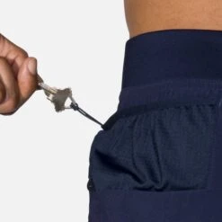 Brooks | Men's Sherpa 7" 2-in-1 Short - Navy -Sportswear Sale Shop 211333451 M brooks sherpa7in2in1short keypocket