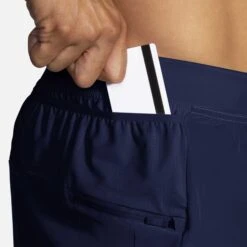Brooks | Men's Sherpa 7" 2-in-1 Short - Navy -Sportswear Sale Shop 211333451 M brooks sherpa7in2in1short sidepocket
