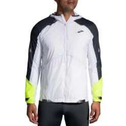 Brooks | Men's Run Visible Convertible Jacket -Sportswear Sale Shop 211406134 M Brooks RunVisibleConvertibleJacket front2