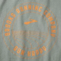 Brooks | Men's Distance Short Sleeve 2.0 - Pebble -Sportswear Sale Shop 211453359 M Brooks DistanceShortSleeve2.0 logo