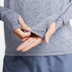 Nike | Women's Dri-FIT Element 1/2-Zip Running Top - Diffused Blue -Sportswear Sale Shop CU3220 491 W Nike DFElementTopHZ sleeve