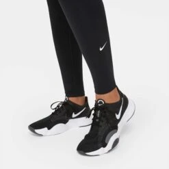 Nike | Women's ONE Dri-Fit MR Tight Plus - Black -Sportswear Sale Shop DD0345 010 W Nike ONEDri FitMRTightPlus ankle