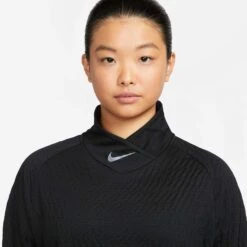 Nike | Women's TF Run Division Midlayer -Sportswear Sale Shop DM7553 010 W Nike TFRunDivisionMidlayer frontneck