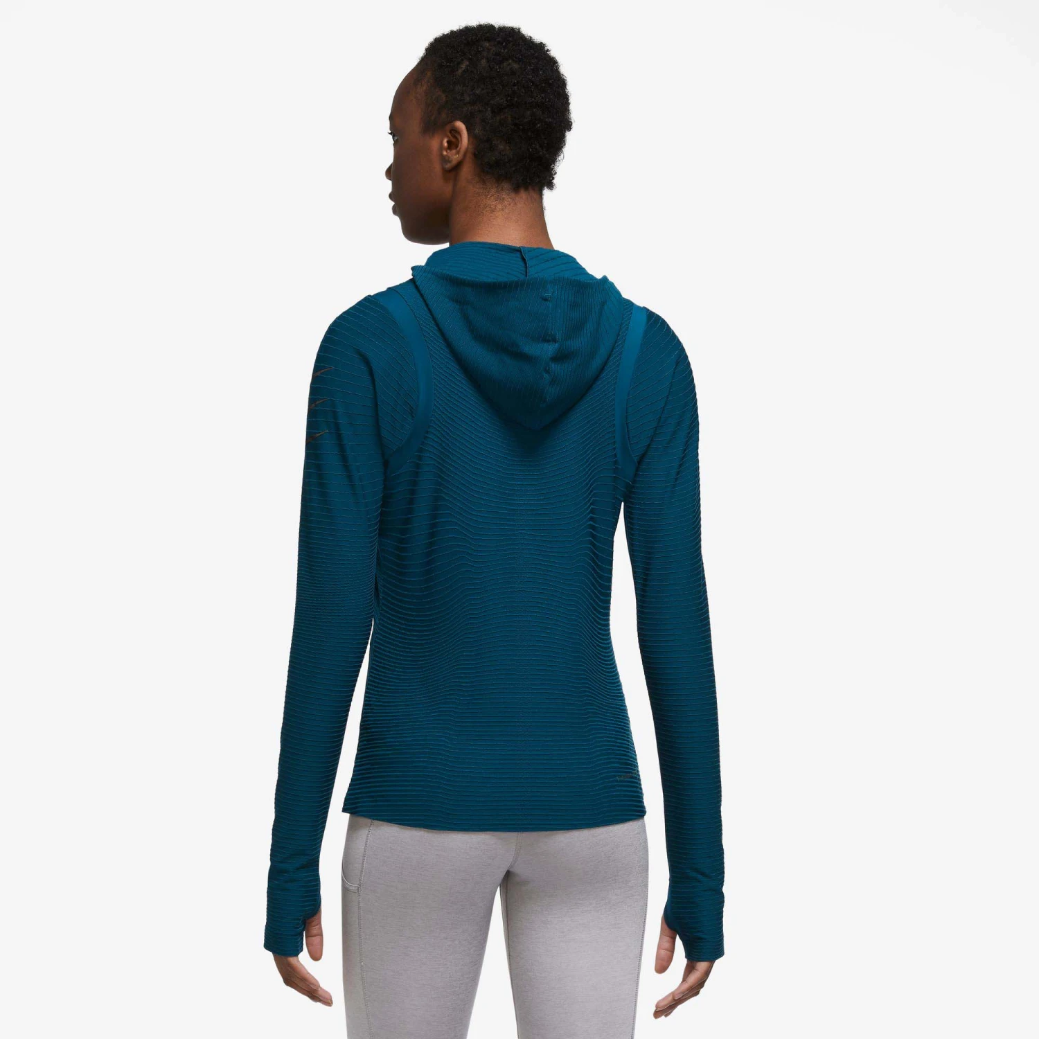 Nike | Women's Therma-Fit ADV Run DVN Midlayer - Valerian Blue 2 Nike | Women's Therma-Fit ADV Run DVN Midlayer - Valerian Blue - Image 2