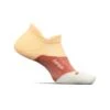Feetures | Unisex Elite Light Cushion No Show Tab - Electric Peach