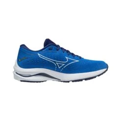 Mizuno | Women's Wave Rider 25 Running Shoes - Blue -Sportswear Sale Shop J1GD210387 F Mizuno WaveRider25 side