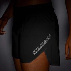 Salomon | Women's Sense Aero 5'' Shorts -Sportswear Sale Shop LC1891500 W Salomon senseaero5short sidedark