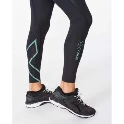 2XU | Men's Light Speed Compression Tights -Sportswear Sale Shop MA5305bblksgf M 2xu lightspeedcomptights lowerside