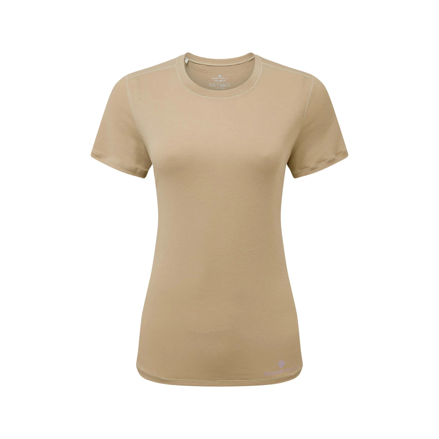 Ronhill | Women's Life Tencel S/S Tee - Latte 1 Ronhill | Women's Life Tencel S/S Tee - Latte