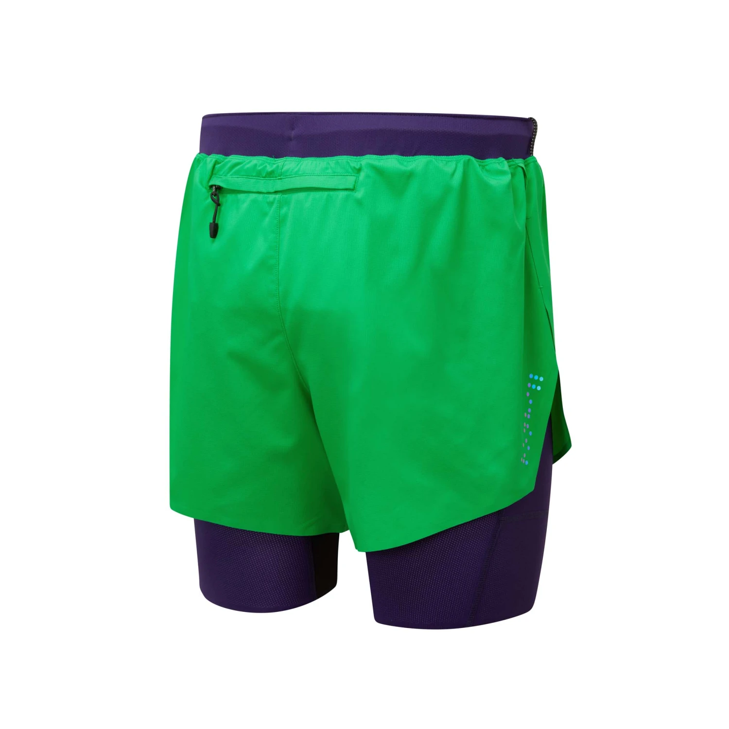 Ronhill | Men's Tech Distance Twin Short - Bright Green 2 Ronhill | Men's Tech Distance Twin Short - Bright Green - Image 2