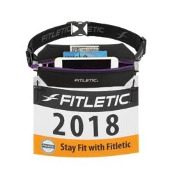 Fitletic | Unisex Neo Racing Belt - Black -Sportswear Sale Shop neo racing belt black purple features 1